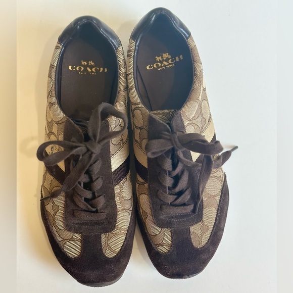 Coach Kelson Signature Sneaker Size 7.5 EUC - Picture 1 of 7